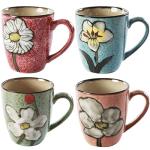 Colorful 12oz Ceramic Cappuccino Mug Set