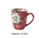 Colorful 12oz Ceramic Cappuccino Mug Set
