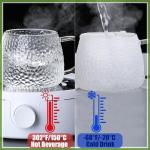 Vintage 15oz Glass Coffee Mugs Set of 6