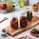 Mason Jars with Lids - 10 Pack, 16 Oz