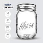 Mason Jars with Lids - 10 Pack, 16 Oz
