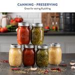 Mason Jars with Lids - 10 Pack, 16 Oz