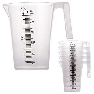 Plastic Measuring Pitcher Set of 6 - 500ml