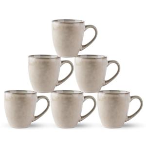 GBHOME 6-Piece Ceramic Coffee Mugs Set