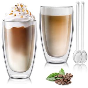 Set of 2 Double Wall Insulated Coffee Mugs