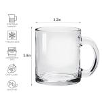 Accguan 8-Pack Glass Coffee Mugs with Handles