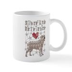 Geometric Silver Lab Retriever Coffee Mug 11 oz