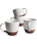 Large Latte Mug Set of 4 - Vanilla White