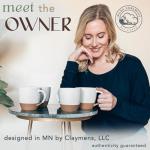 Large Latte Mug Set of 4 - Vanilla White