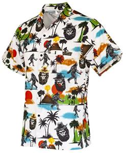 Funny Bigfoot Hawaiian Print Coffee Mug