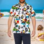 Funny Bigfoot Hawaiian Print Coffee Mug