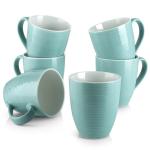 Turquoise Ceramic Coffee Mug Set of 6