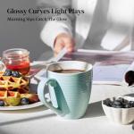 Turquoise Ceramic Coffee Mug Set of 6