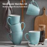 Turquoise Ceramic Coffee Mug Set of 6