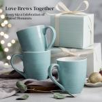 Turquoise Ceramic Coffee Mug Set of 6