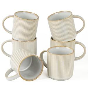 Famiware Star 12 oz Ceramic Coffee Mug Set