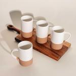 MORA 12oz Ceramic Coffee Mug Set of 4