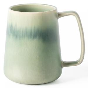 Extra Large Light Green Ceramic Coffee Mug 24 oz