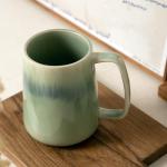 Extra Large Light Green Ceramic Coffee Mug 24 oz