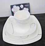 Mikasa White Geometric Circles Coffee Mug