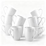 GBHOME 12oz Off White Ceramic Coffee Mugs Set