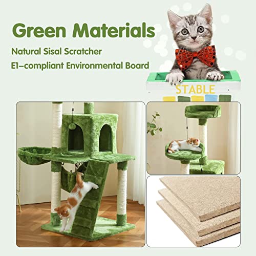 Bengal Cat Tree with Hammock and Toys