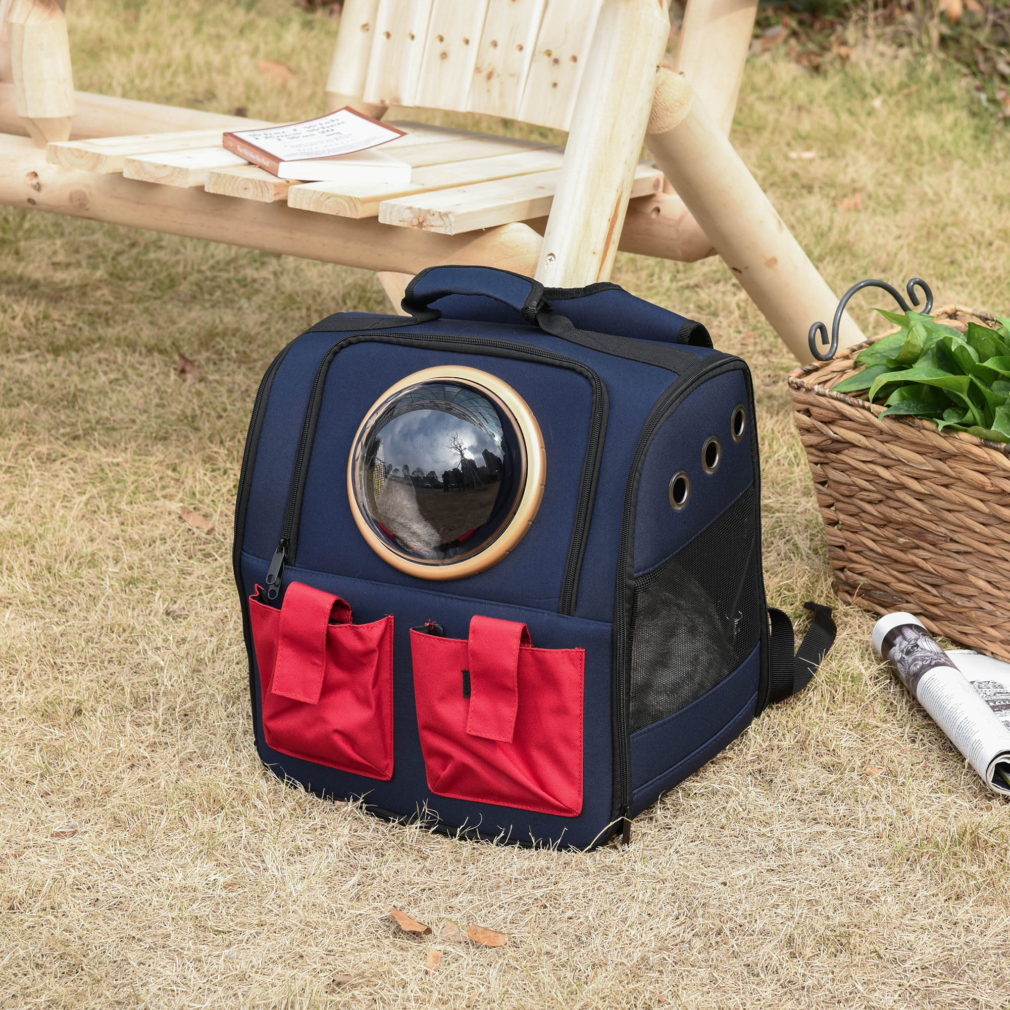 PawHut Window Pet Backpack Carrier for Cats