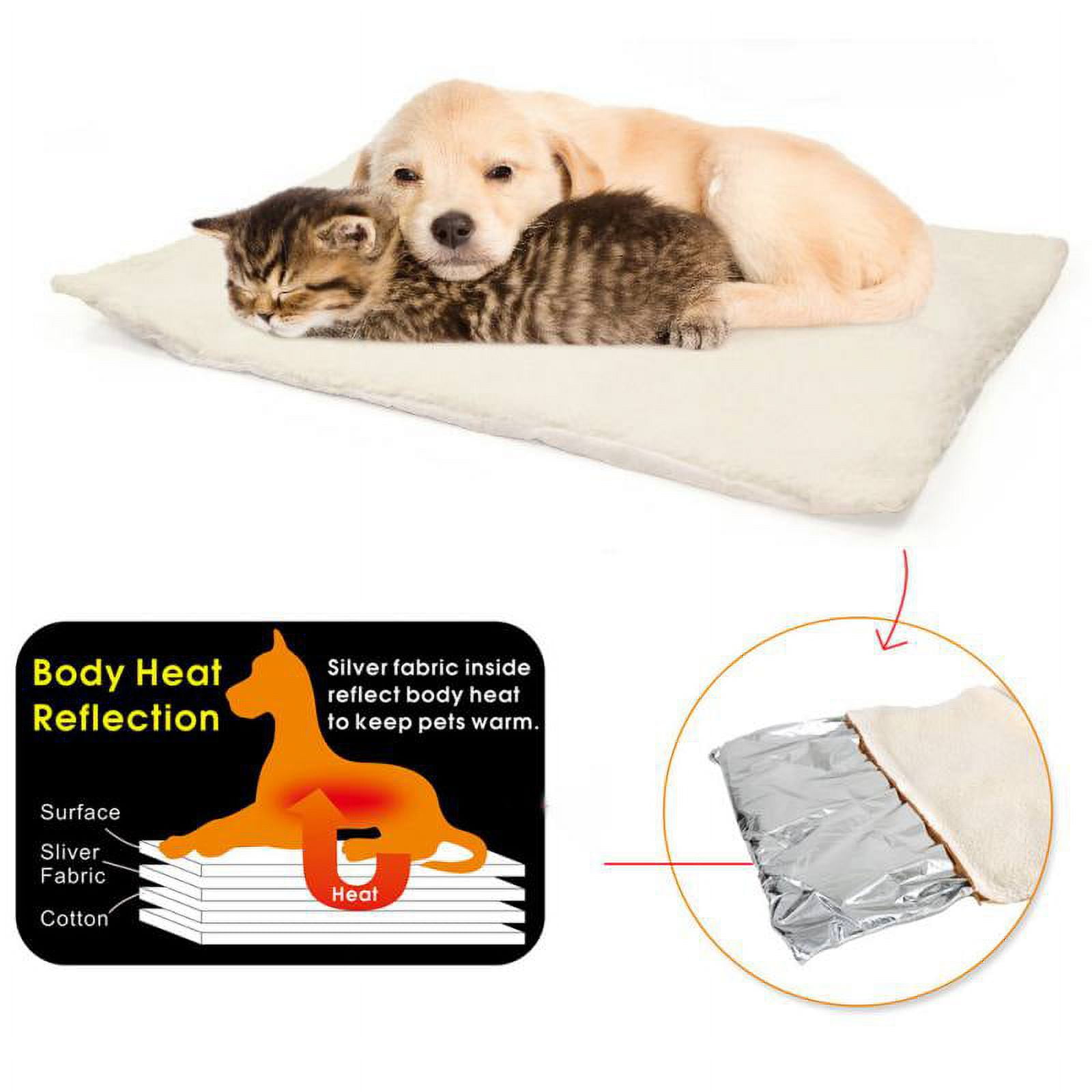 Self-Heating Cat Bed Mat for Winter Comfort