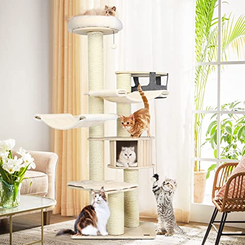 Modern 27.5-Inch Multi-Level Cat Tree Tower