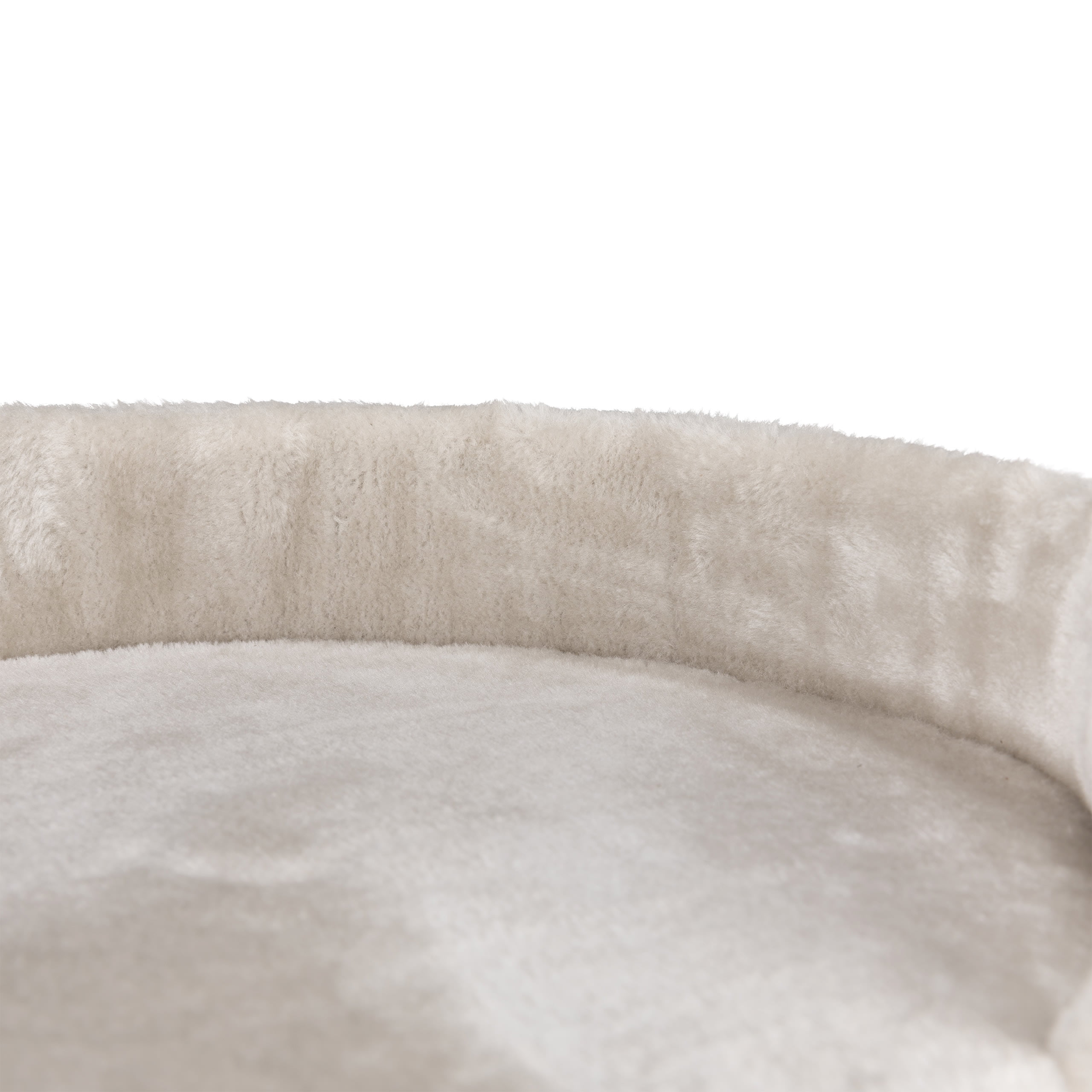 TRIXIE Mica Sisal 18" Cat Scratching Post with Plush Platform, Light Gray-Greige