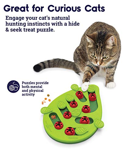 Interactive Bengal Cat Treat Puzzle - Petstages Nina Ottosson