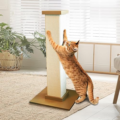 SmartCat Ultimate Scratching Post- Beige, Large (32-Inch)