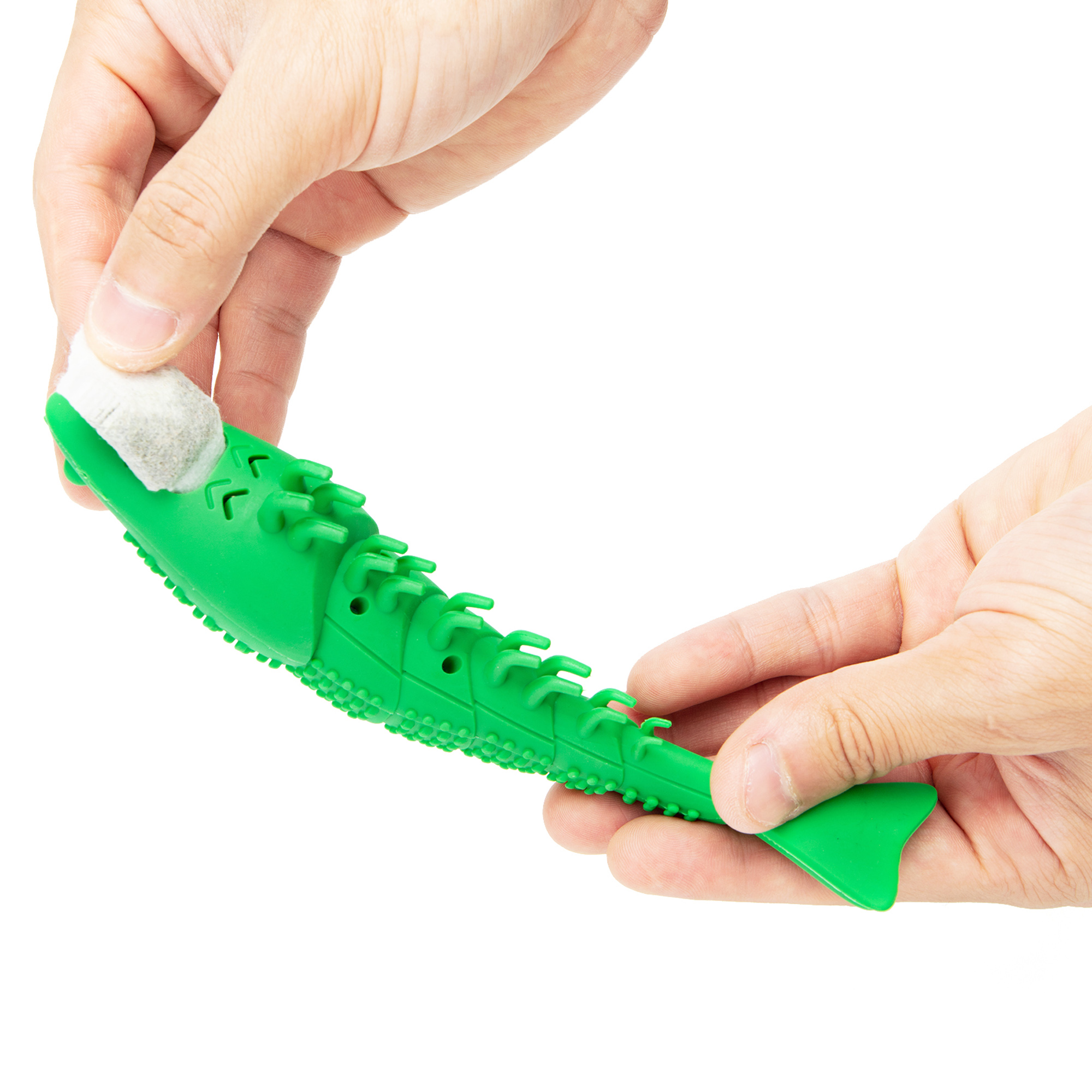 Green Crayfish Dental Care Cat Toy