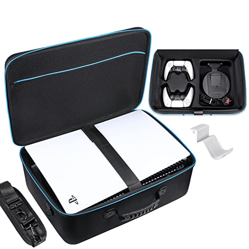 Zadii Hard Shell PS5 Carrying Case and Accessories