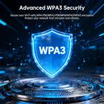 PLERY BE6500 Tri-Band USB WiFi Adapter for Gaming