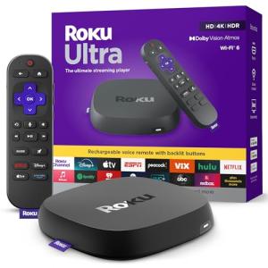 Roku Ultra 4K Streaming Device with Voice Remote