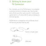 Phonak TV Connector for Hearing Aids and Music