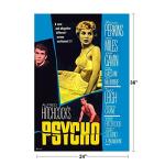 Psycho 1960 Vintage Horror Movie Poster 24x36