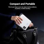 Official Licensed Google TV Smart Projector, HAPPRUN 4K UHD Home Theater with Dolby Sound, Wi-Fi & Bluetooth, Built-in Streaming Apps, Compatible with Games Consoles & Smartphone, Indoor & Outdoor Use