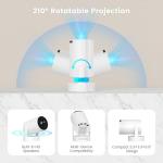 4K Mini Portable Projector with Bluetooth and WiFi