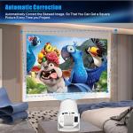 4K Mini Portable Projector with WiFi and Bluetooth