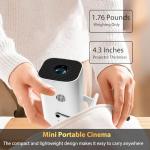 1080P Mini Projector with WiFi and Bluetooth