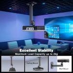 Adjustable Projector Stand with 360-Degree Rotation