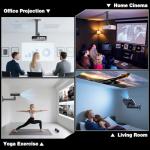 Adjustable Projector Stand with 360-Degree Rotation