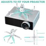 Universal Ceiling/Wall Projector Mount with Extension
