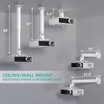 Universal Ceiling/Wall Projector Mount with Extension