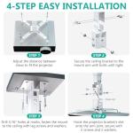 Universal Ceiling/Wall Projector Mount with Extension