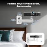 BAISHUN Adjustable Projector Stand with 360-Degree Rotation