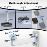 BAISHUN Adjustable Projector Stand with 360-Degree Rotation
