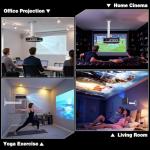 BAISHUN Adjustable Projector Stand with 360-Degree Rotation